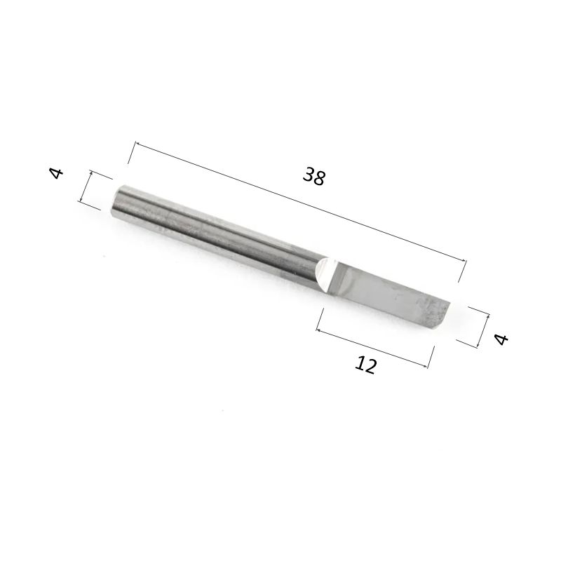 Фото гравер половинный прямой цилиндрический однозаходный по акрилу, дереву, композ (акп) djtol aozx4.12 в Москве и Московской области
