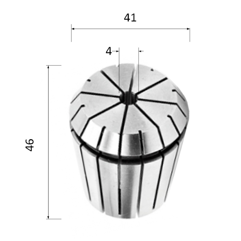 Фото цанга er40-4, 4 мм (биение 0,008) в Москве и Московской области