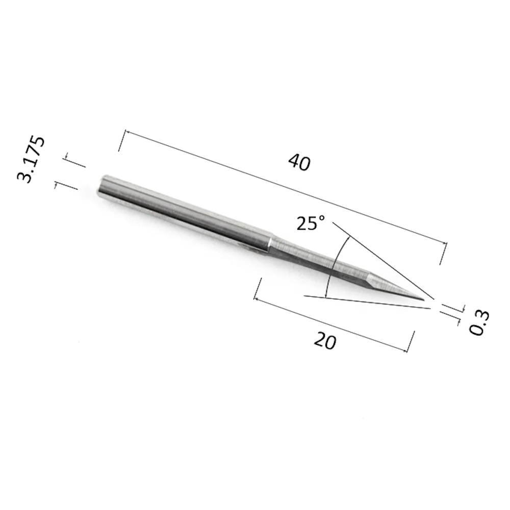Фото гравер прямой конусный двухзаходный по дереву djtol a2zj3.250320 в Москве и Московской области