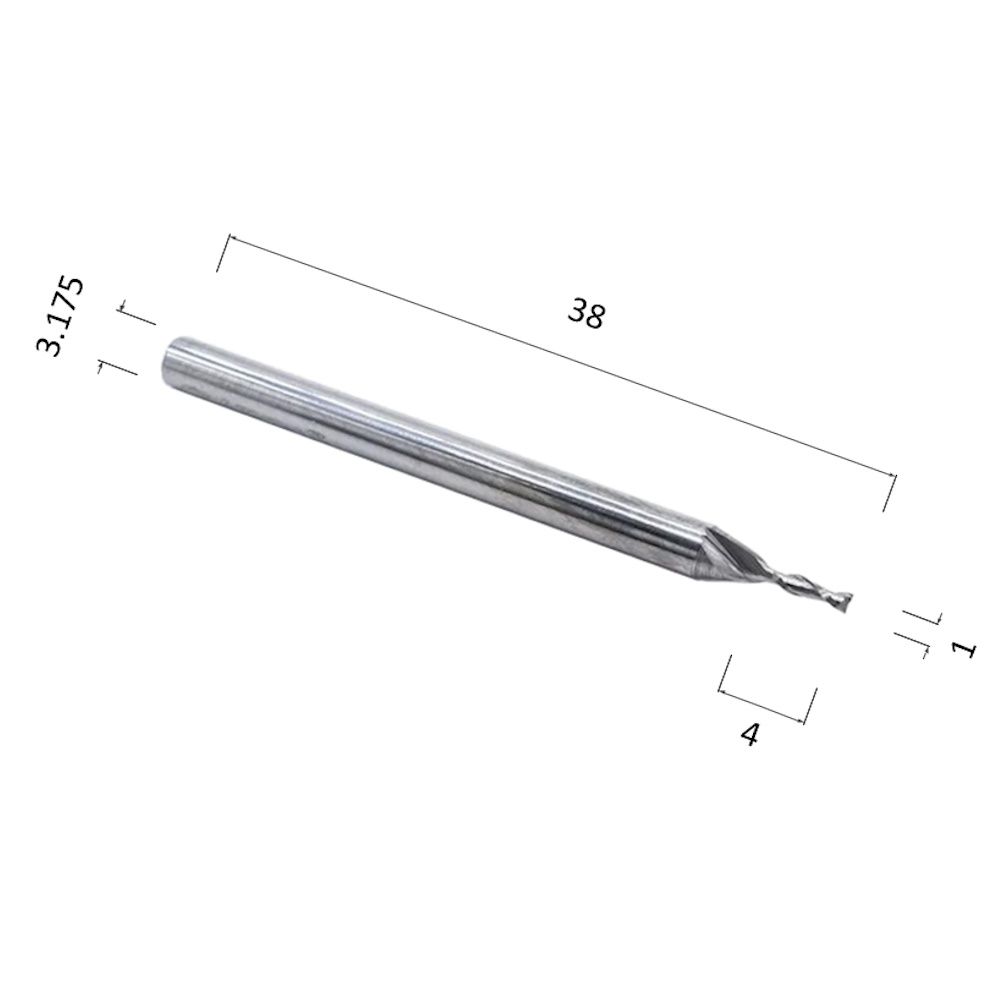 Фото фреза спиральная цилиндрическая двухзаходная по акрилу, дереву, композиту (акп) djtol a2lx3.104 в Москве и Московской области