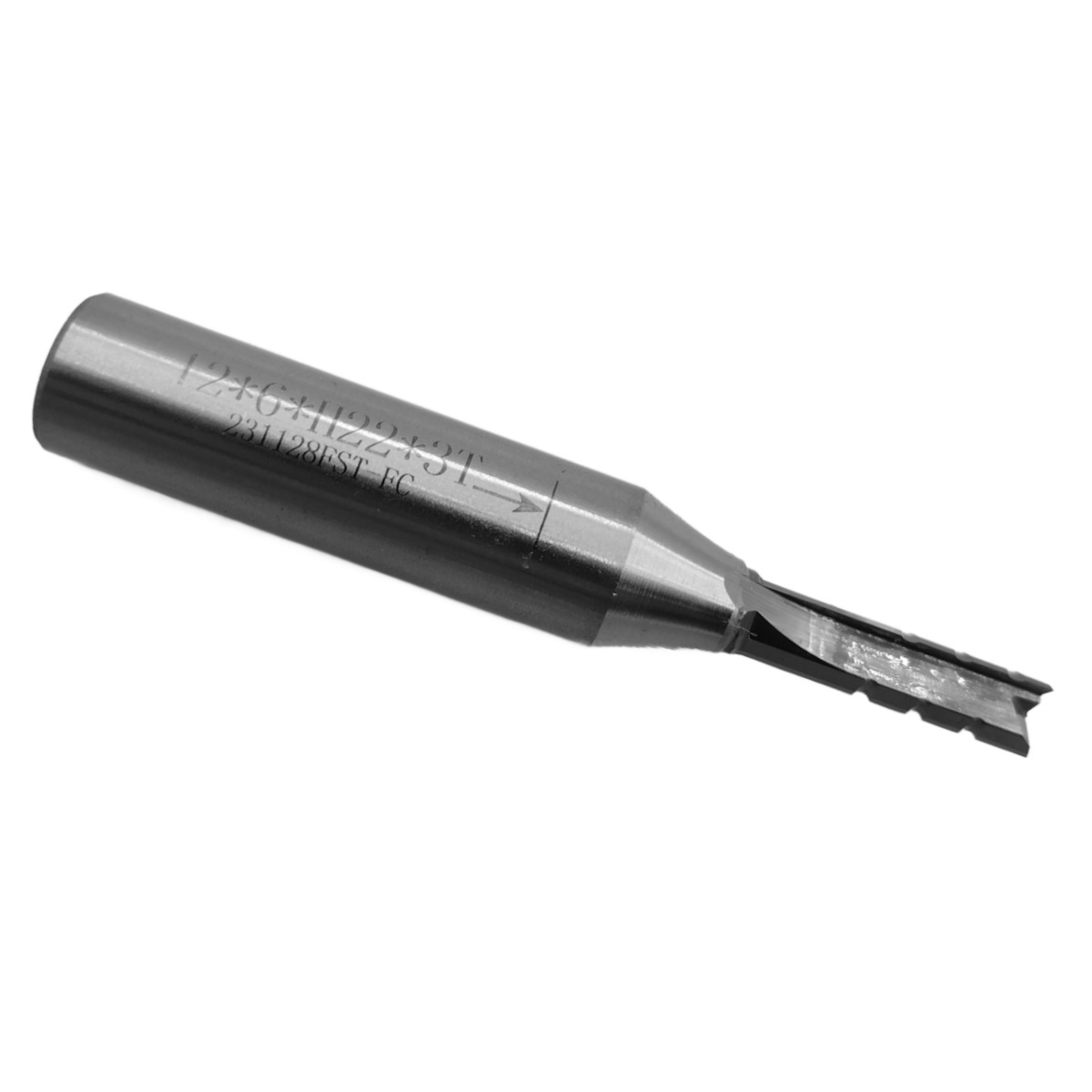 Фреза TCT со стружколомом прямая цилиндрическая трехзаходная по акрилу, дереву, композиту (АКП) DJTO