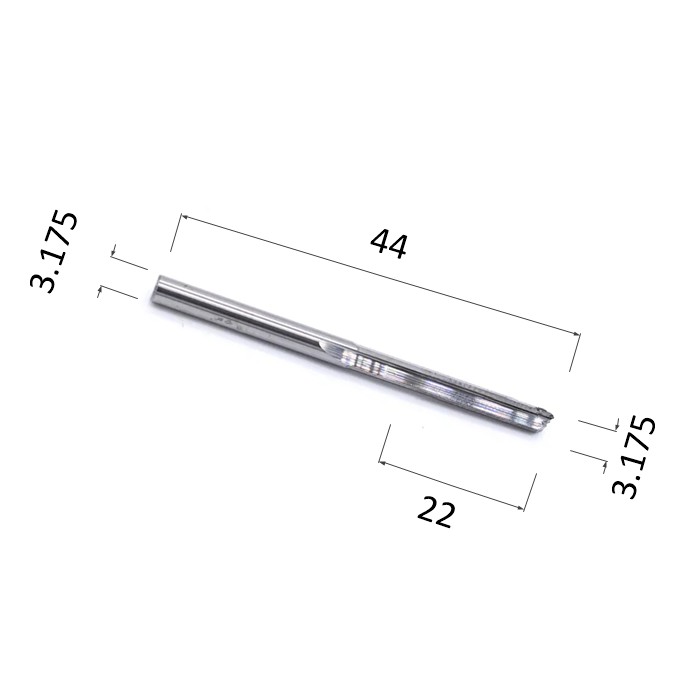 Фото фреза прямая цилиндрическая двухзаходная по акрилу, дереву, композиту (акп) djtol a2zx3.22 в Москве и Московской области