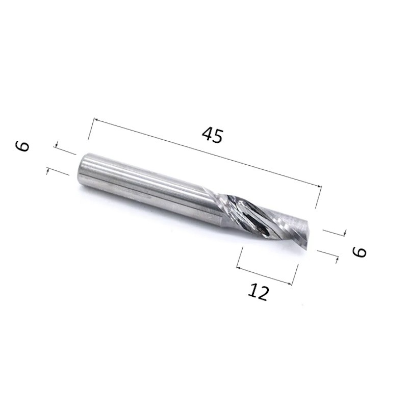 Фото фреза djtol al1lx612 спиральная однозаходная (по алюминию) в Москве и Московской области