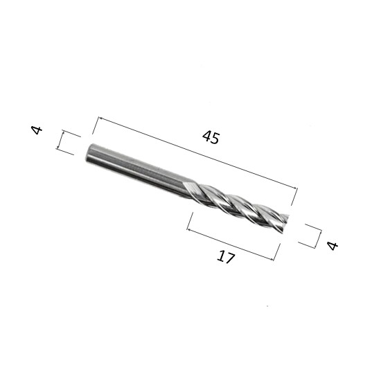 Фото фреза спиральная цилиндрическая трехзаходная по акрилу, дереву, композиту (акп) djtol n4lx417 в Москве и Московской области