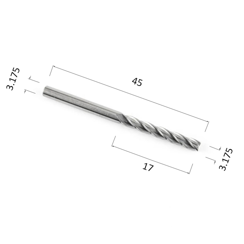 Фото фреза djtol n4lx3.22 спиральная четырехзаходная стружка вверх (по дереву, композиту (акп), пластику) в Москве и Московской области