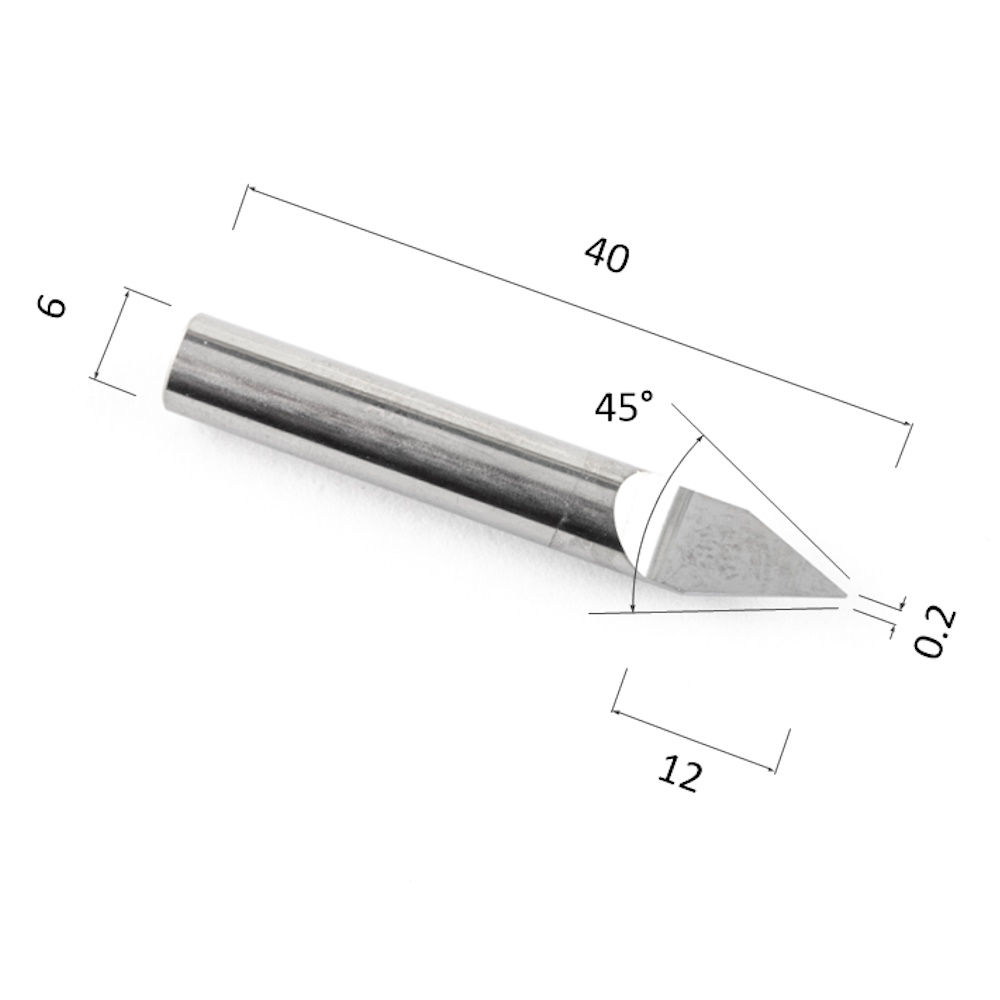 Фото гравер прямой конусный однозаходный по стали, алюминию, твердому дереву djtol aajs6.4502 в Москве и Московской области