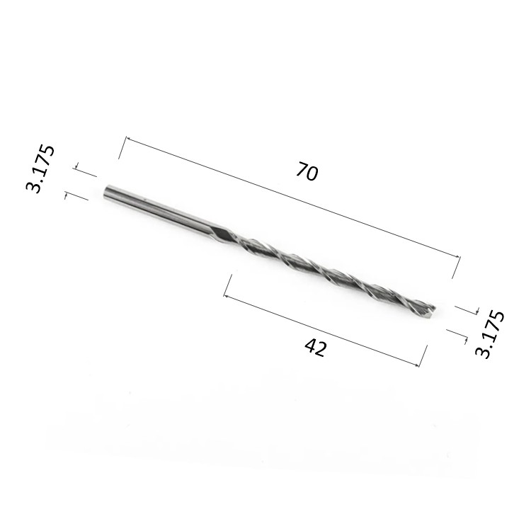 Фото фреза спиральная цилиндрическая двухзаходная по акрилу, дереву, композиту (акп) djtol n2lx3.42 в Москве и Московской области