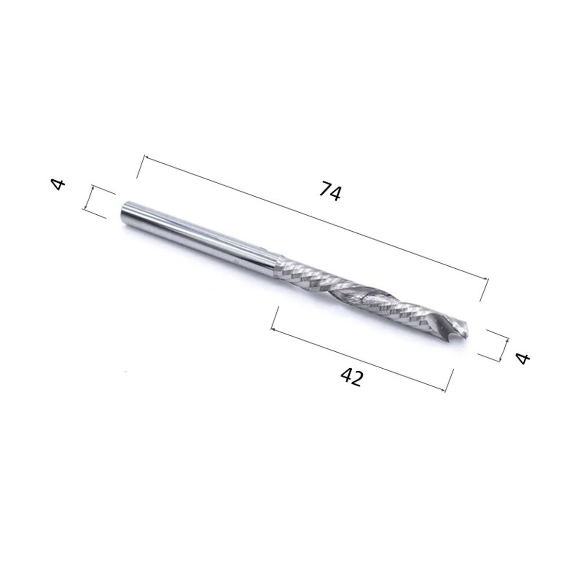 Фото фреза компрессионная спиральная однозаходная (по дереву, композиту, пластику) djtol a1flx4.42 в Москве и Московской области