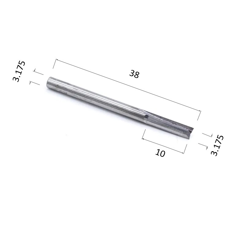 Фото фреза прямая цилиндрическая двухзаходная по акрилу, дереву, композиту (акп) djtol n2zx3.10 в Москве и Московской области