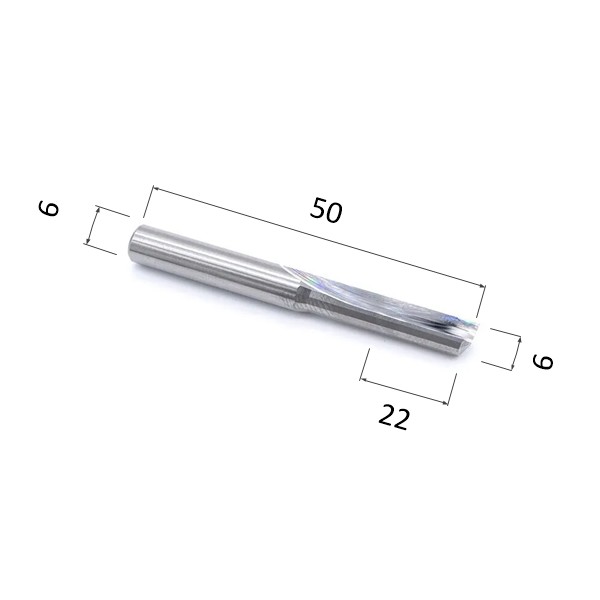 Фото фреза прямая цилиндрическая однозаходная по акрилу, дереву, композиту (акп) djtol n1zx622 в Москве и Московской области
