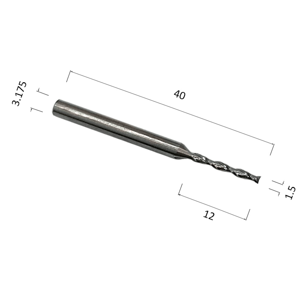 Фото фреза спиральная цилиндрическая двухзаходная по акрилу, дереву, композиту (акп) djtol a2lx3.1.512 в Москве и Московской области