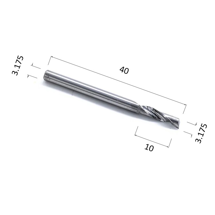 Фото фреза спиральная цилиндрическая однозаходная по алюминию, композиту (акп), меди djtol acl1lx3.10 в Москве и Московской области