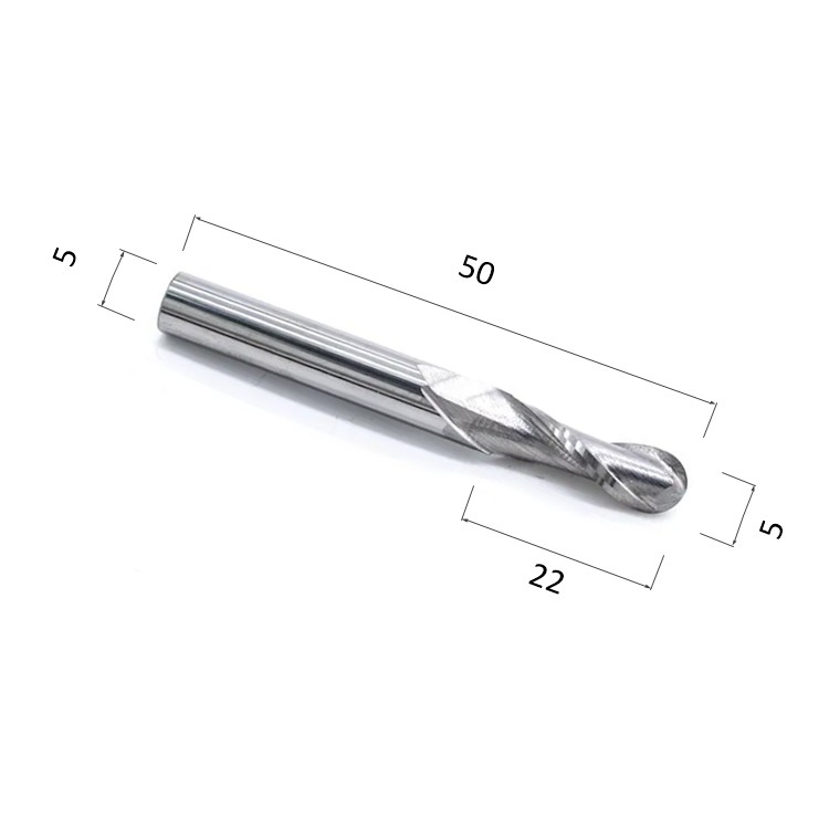 Фото фреза спиральная цилиндрическая двухзаходная по акрилу, дереву, композиту (акп) djtol n2qx5.22 в Москве и Московской области