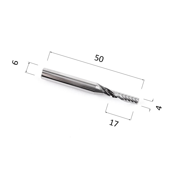 Фото фреза спиральная цилиндрическая однозаходная по акрилу, дереву, композиту (акп) djtol ay1lx6417 в Москве и Московской области