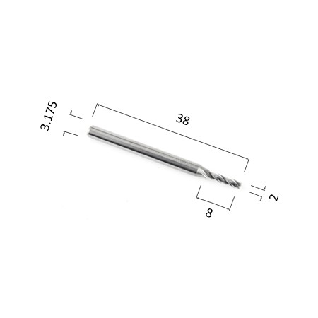 Фото фреза djtol n3lx3.208 спиральная трехзаходная стружка вверх (по дереву, композиту (акп), пластику) в Москве и Московской области