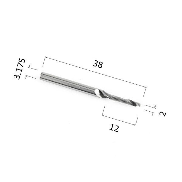 Фото фреза спиральная цилиндрическая однозаходная по акрилу, дереву, композиту (акп) djtol n1lqx3.212 в Москве и Московской области