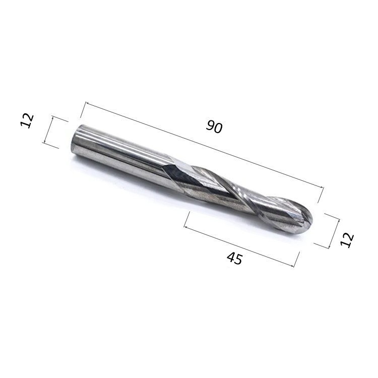 Фото фреза спиральная цилиндрическая двухзаходная по акрилу, дереву, композиту (акп) djtol n2qx1245 в Москве и Московской области