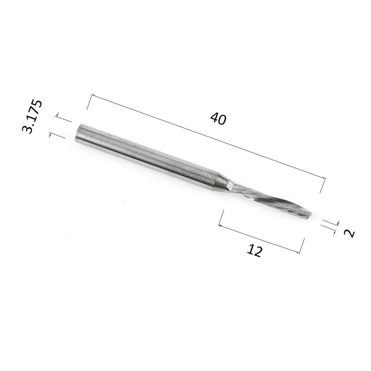 Фото фреза спиральная однозаходная стружка вниз (по дереву, композиту, пластику) djtol n1lxd3.212 в Москве и Московской области