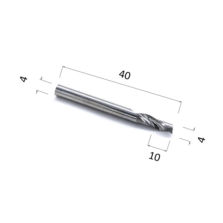 Фото фреза спиральная цилиндрическая однозаходная по алюминию, композиту (акп), меди djtol acl1lx4.10 в Москве и Московской области