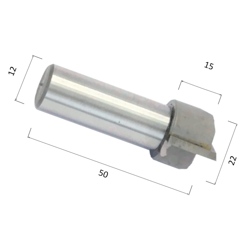 Фото фреза фасонная прямая цилиндрическая двухзаходная по акрилу, дереву, композиту (акп) djtol nqd1222 в Москве и Московской области