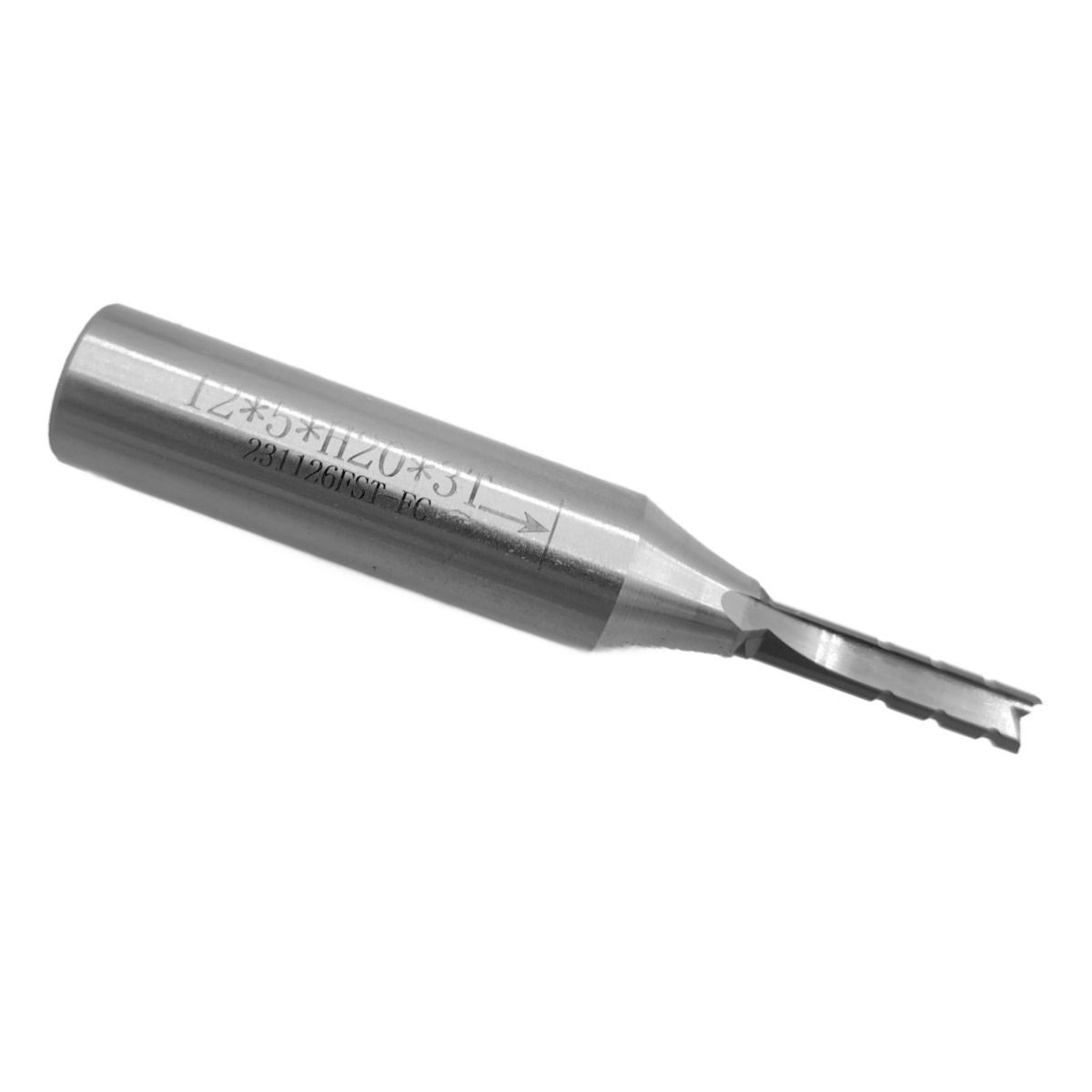 Фреза TCT со стружколомом прямая цилиндрическая трехзаходная по акрилу, дереву, композиту (АКП) DJTO