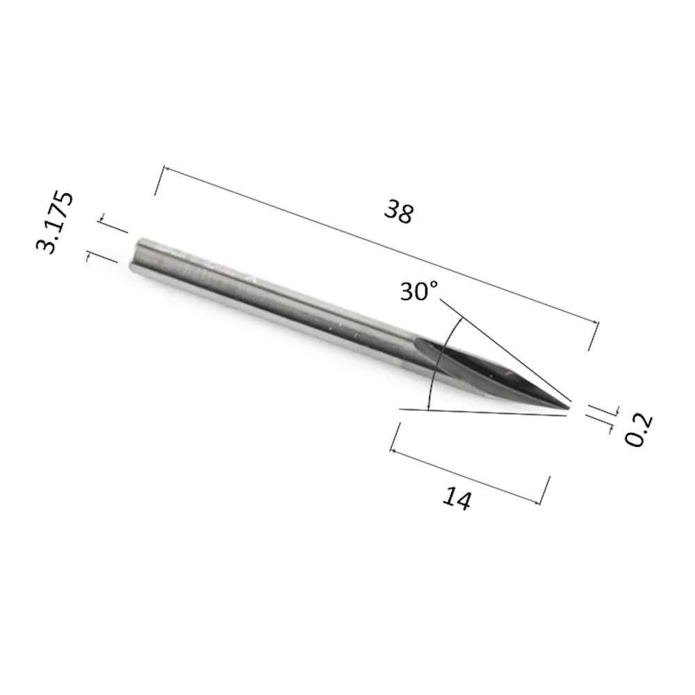 Фото гравер прямой конусный однозаходный по стали, алюминию, твердому дереву djtol a1zj3.3002 в Москве и Московской области