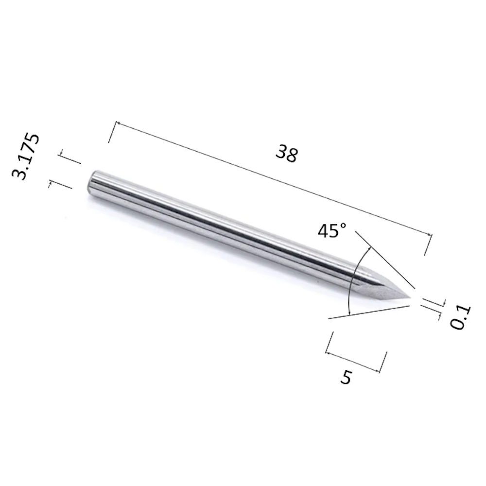 Фото гравер djtol a3j3.4501 конусный пирамидка (по цветным металлам (алюминий, латунь, медь, бронза)) в Москве и Московской области