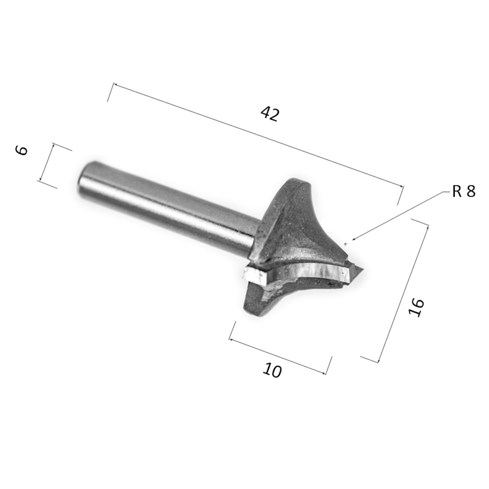 Фото фреза djtol nrd616 фасонная радиусная кромочная (по дереву, дсп, пластику) в Москве и Московской области
