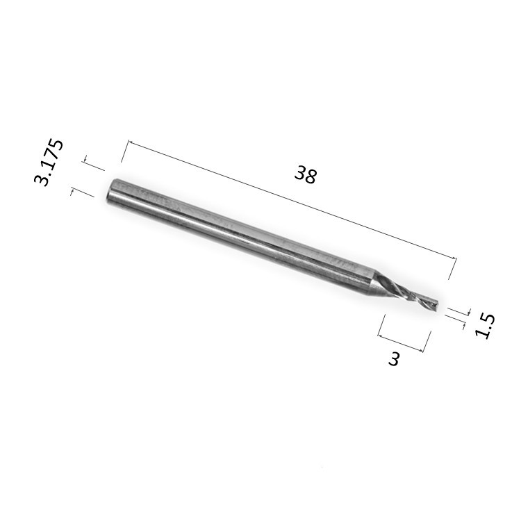 Фото фреза спиральная цилиндрическая однозаходная по акрилу, дереву, композиту (акп) djtol aal1lx3.1.503 в Москве и Московской области