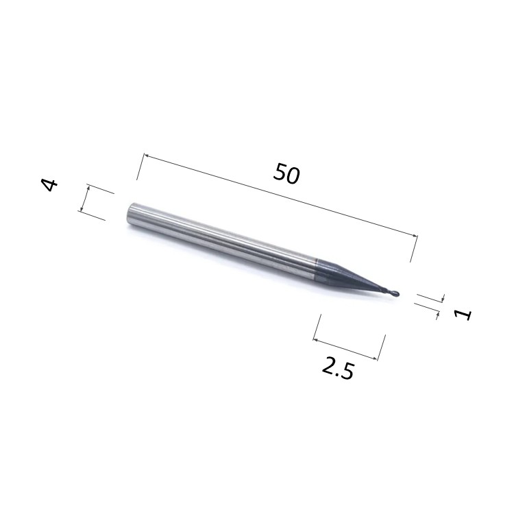 Фото фреза djtol as2qx01 спиральная двухзаходная сферическая с покрытием altin (по стали, цветным металла в Москве и Московской области