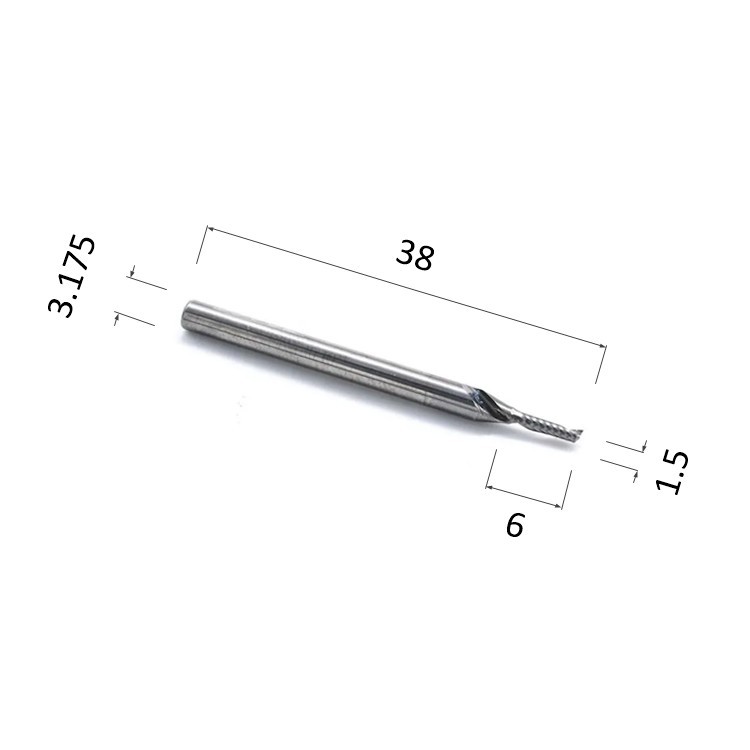 Фото фреза спиральная цилиндрическая однозаходная по акрилу, дереву, композиту (акп) djtol aay1lx3.1.506 в Москве и Московской области