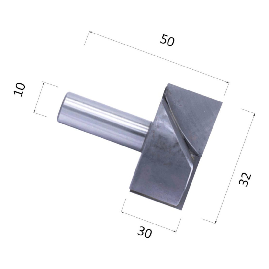 Фото фреза фасонная прямая цилиндрическая двухзаходная по акрилу, дереву, композиту (акп) djtol nqd1032 в Москве и Московской области