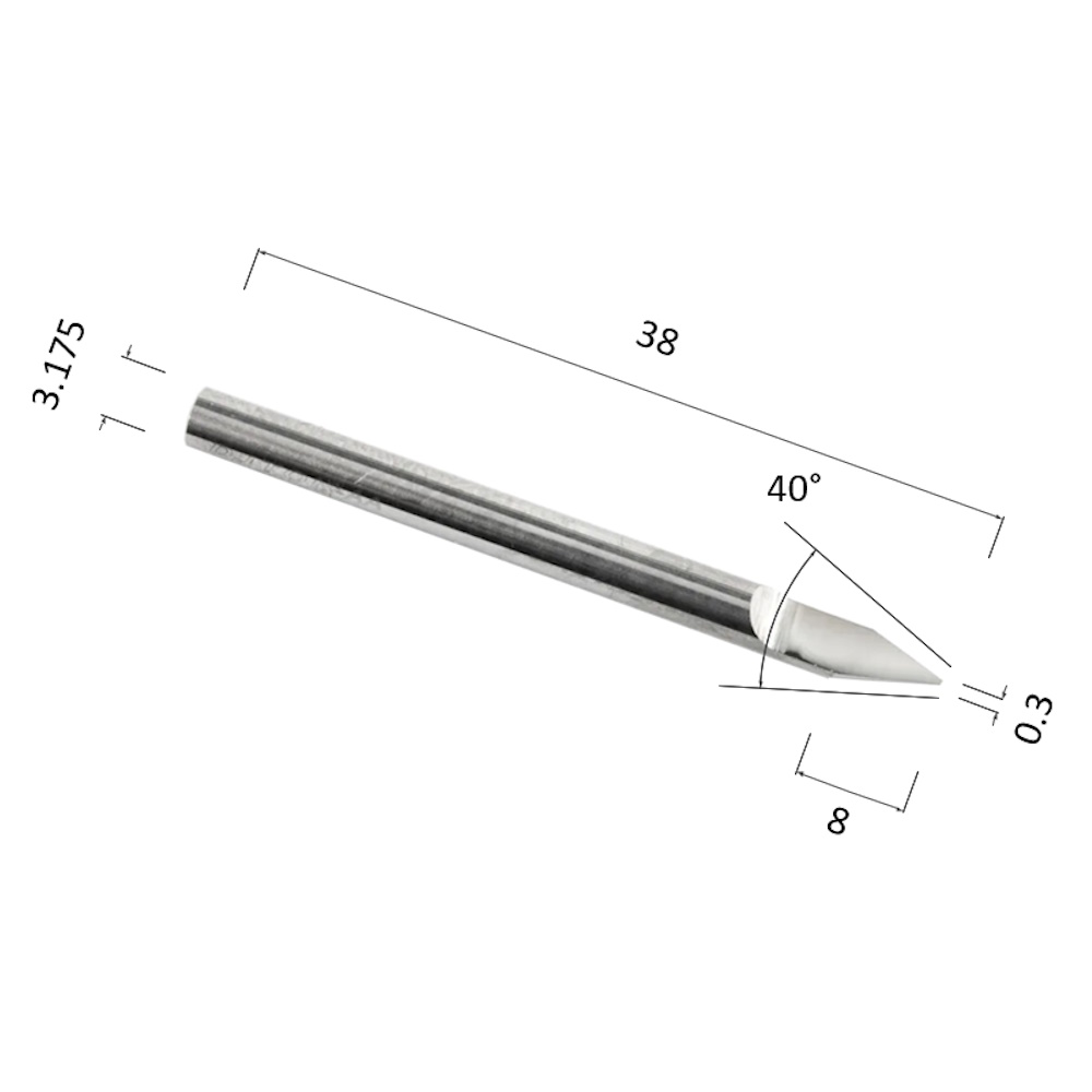 Фото гравер djtol aajs3.4003 конусный (по стали, цветным металлам (алюминий, латунь, медь, бронза)) в Москве и Московской области