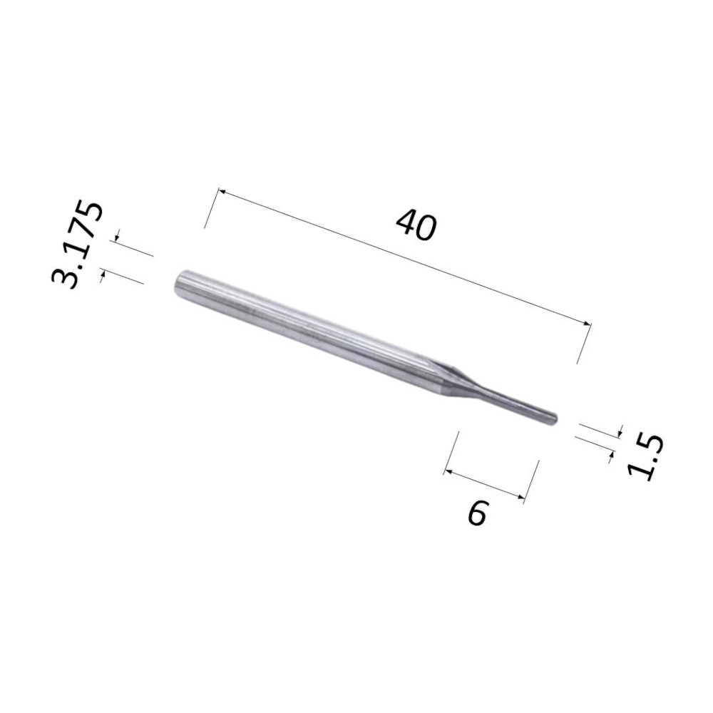 Фото фреза прямая цилиндрическая двухзаходная по акрилу, дереву, композиту (акп) djtol n2zqx3.1.506 в Москве и Московской области