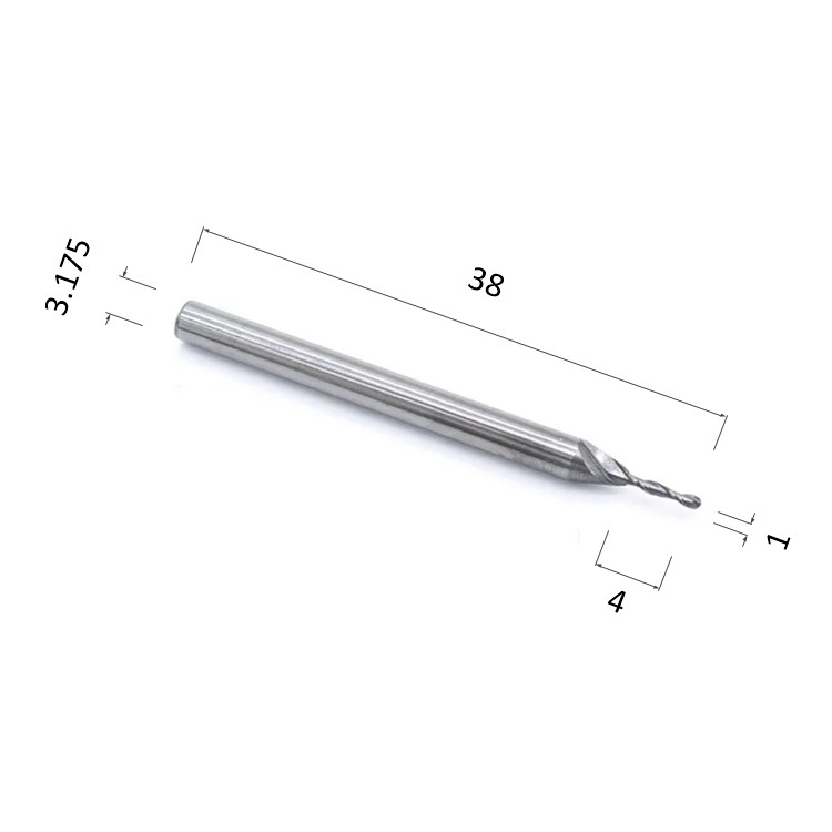 Фото фреза djtol n2qx3.104 спиральная двухзаходная сферическая (по дереву, композиту (акп), пластику) в Москве и Московской области