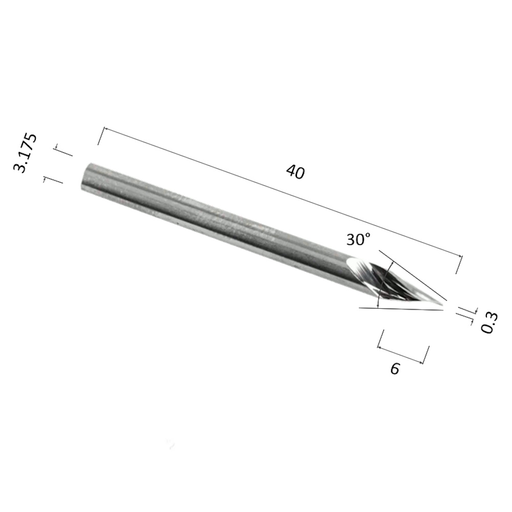 Фото гравер спиральный конусный однозаходный по стали, алюминию, твердому дереву djtol alj3.3003 в Москве и Московской области
