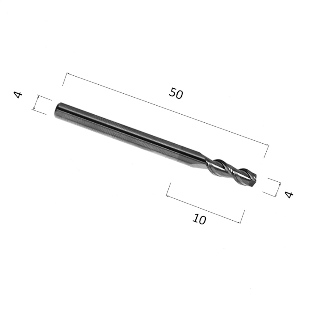 Фото фреза djtol al2lx410 cпиральная двухзаходная (по цветным металлам (алюминий, латунь, медь, бронза)) в Москве и Московской области