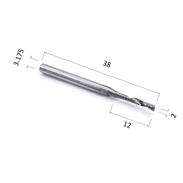 Фото фреза спиральная цилиндрическая однозаходная по акрилу, дереву, композиту (акп) djtol ay1lx3.212 в Москве и Московской области