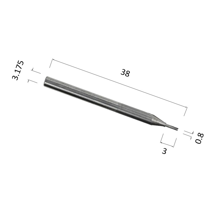 Фото фреза djtol n2zx3.0.803 прямая двухзаходная (по дереву, композиту (акп), пластику) в Москве и Московской области
