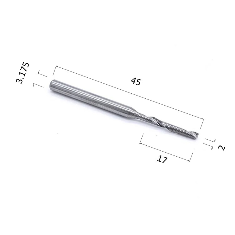 Фото фреза спиральная цилиндрическая однозаходная по акрилу, дереву, композиту (акп) djtol ay1lx3.217 в Москве и Московской области