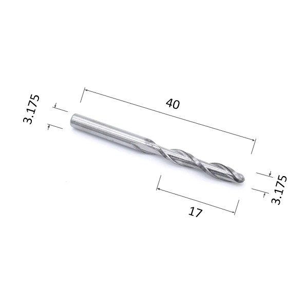 Фото фреза спиральная цилиндрическая двухзаходная по акрилу, дереву, композиту (акп) djtol a2qx3.17 в Москве и Московской области