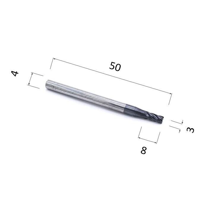 Фото фреза спиральная четырехзаходная с покрытием altin (по стали, цветным металлам) djtol aaep4lx03 в Москве и Московской области
