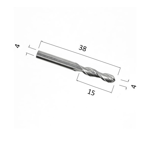Фото фреза djtol n2qx415 спиральная двухзаходная сферическая (по дереву, композиту (акп), пластику) в Москве и Московской области