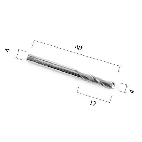 Фото фреза спиральная цилиндрическая двухзаходная по акрилу, дереву, композиту (акп) djtol a2qx417 в Москве и Московской области