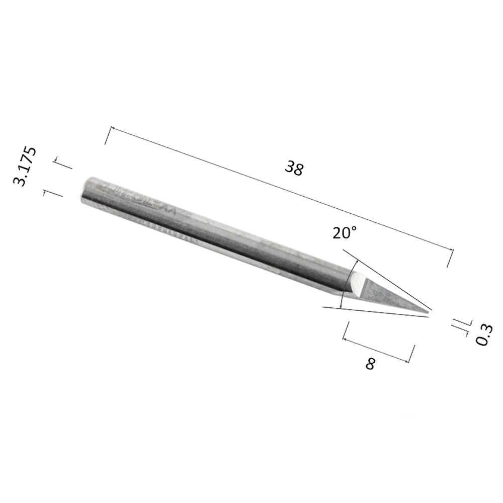Фото гравер прямой конусный однозаходный по стали, алюминию, твердому дереву djtol aajs3.2003 в Москве и Московской области