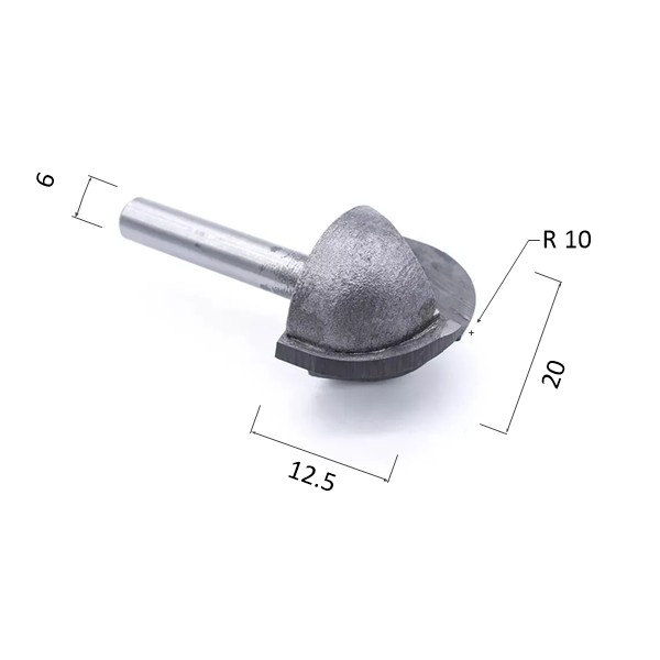 Фото фреза djtol nydd620 фасонная сферическая галтельная (по дереву, композиту (акп), пластику) в Москве и Московской области