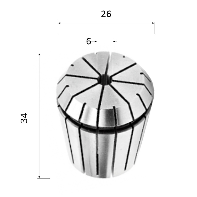 Фото цанга er25-6, 6 мм (биение 0,008) в Москве и Московской области