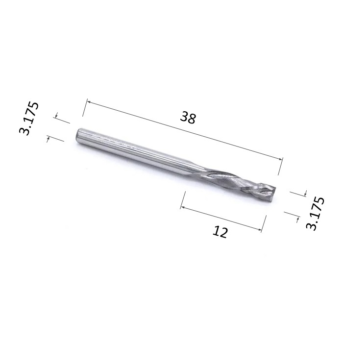 Фото фреза djtol a2flx3.12 компрессионная спиральная двухзаходная (по дереву, композиту (акп), пластику) в Москве и Московской области