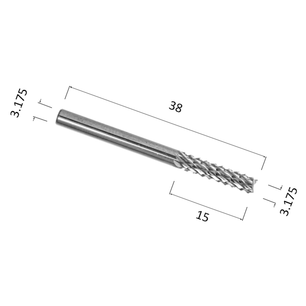 Фото фреза рашпильная кукуруза (по акрилу, дереву, дсп) djtol nst3.15 в Москве и Московской области