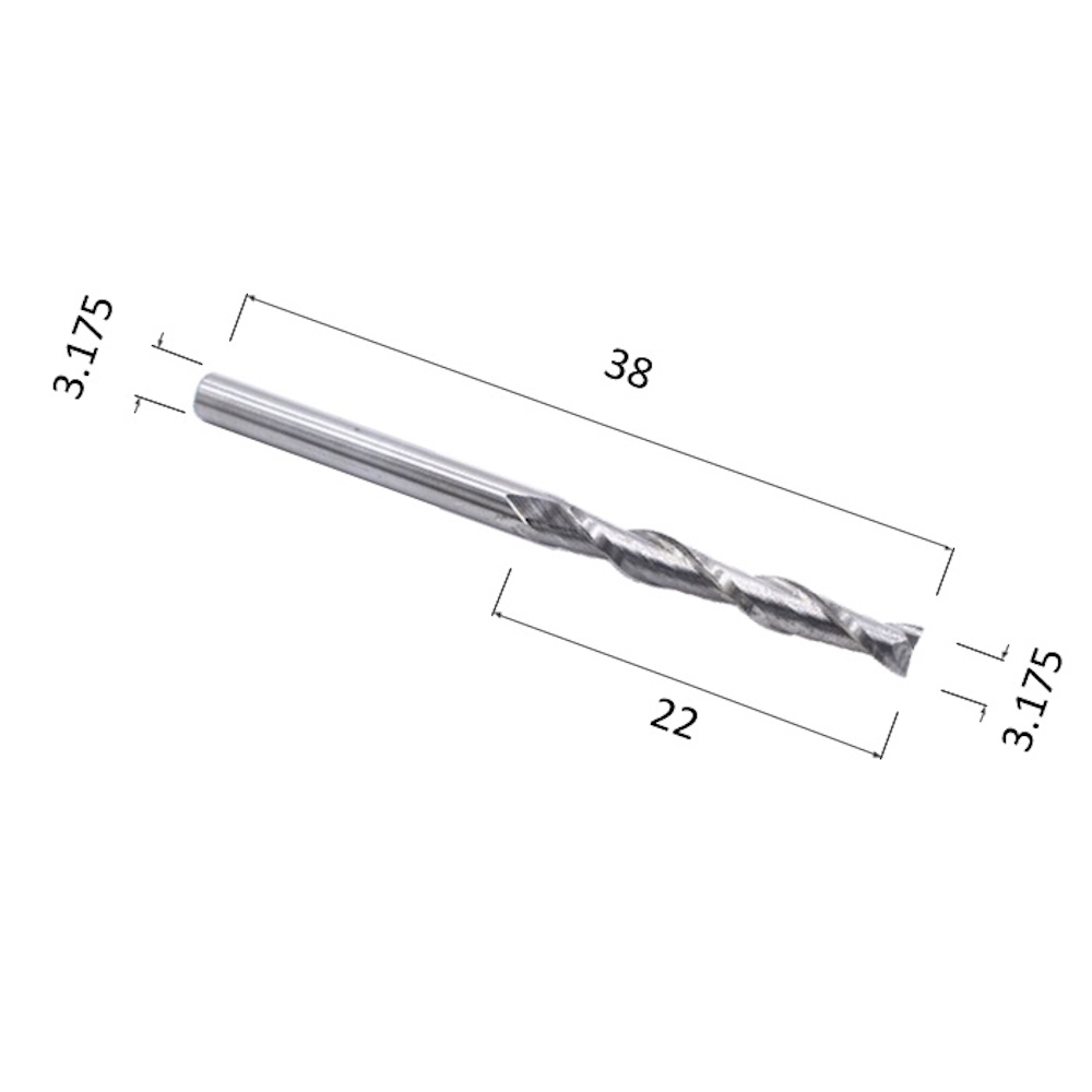 Фото фреза djtol a2lx3.22 спиральная двухзаходная стружка вверх (по дереву, композиту (акп), пластику) в Москве и Московской области